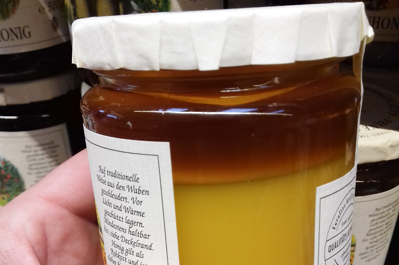 Phasentrennung im Honigglas