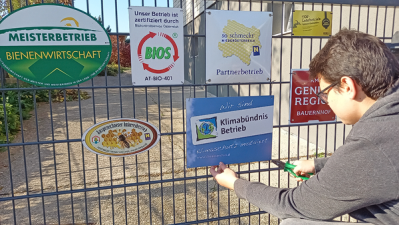 Bio-Imkerei ist Klimabündnisbetrieb! Klimabuendnis Tafel