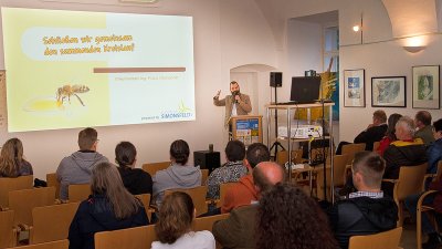 Vortrag Publikum Beamer Franz Obendorfer