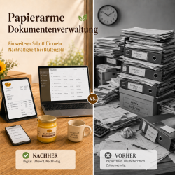 Papierarme Dokumentenverwaltung bei Blütengold